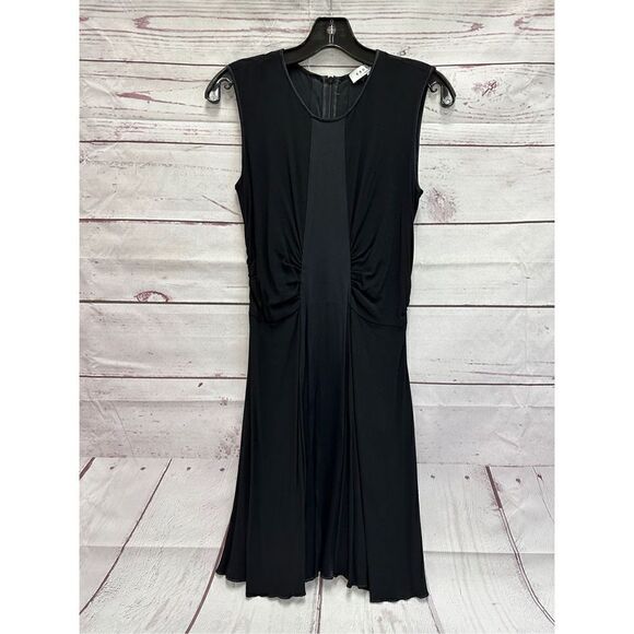 Sandro Paris Women’s Size 2 Elegant Party Sleeveless Midi Dress Black - Picture 1 of 6